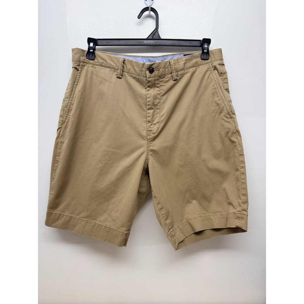 Polo Ralph Lauren Shorts Mens 35 Tan Stretch Classic Fit Chino Cotton 9in #8